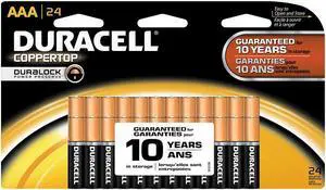 CopperTop Alkaline AAA Batteries 24/Pack MN2400B240002