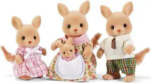 Calico Critters Hopper Kangaroo Family