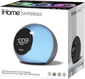iHome iBT29 Color Changing Dual Alarm Clock Radio With Bluetooth (Black)