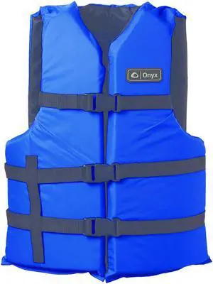 Onyx Universal Adult Extra-Large Boating Vest Blue 2XL/ 4XL Onyx Universal Adult Extra-Large Boating Vest Blue 2XL/ 4XL