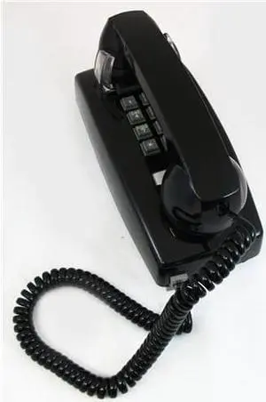 Cortelco ITT-2554-V-BK 255400-VBA-20M Wall w/ Volume BLACK