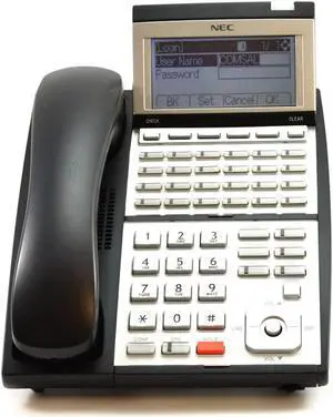 NEC UX5000 IP3NA-24TXH Black 24 Button Digital Display Phone 0910048