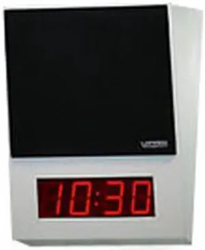 Valcom VIP-431A-DS IP Surface Mt Spkr w/Digital Clock, Part No# VIP-431A-DS