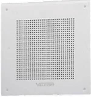 Valcom IP Talkback Square Faceplate 8" Speaker, White, Part# VIP-428A