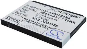 2000mAh W-3 Battery Sierra Wireless Aircard 760s, Aircard 762s, Wi-Fi 4G FC80