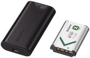 Sony ACC-TRDCX Travel DC Charger Kit, with Sony NP-BX1 Battery and Charger