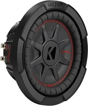 KICKER CompRT 8"(20cm) Subwoofer, DVC, 2-ohm, RoHS Compliant