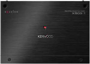 eXcelon X503-1 Class D Mono Power Amplifier 1000W Max Power, Variable Low Pass Filter, Bass Boost, Wired Remote Included eXcelon X503-1 Class D Mono Power Amplifier 1000W Max Power, Variable Low Pass Filter, Bass Boost, Wired Remote Included