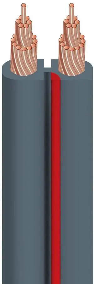 X-2 bulk speaker cable 50' (15.24m) spool - gray jacket 14 AWG X-2 bulk speaker cable 50' (15.24m) spool - gray jacket 14 AWG