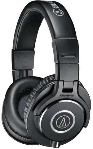 ATH-M40x Professional Studio Monitor Headphone, Black, with Cutting Edge Engineering, 90 Degree Swiveling Earcups, Pro-Grade Earpads/Headband, Detachable Cables Included ATH-M40x Professional Studio Monitor Headphone, Black, with Cutting Edge Engineering, 90 Degree Swiveling Earcups, Pro-Grade Earpads/Headband, Detachable Cables Included