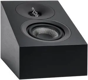 ELAC Debut 3.0 DA43-BK Atmos-Enabled On-Wall Speakers, Black Ash (Pair) - 1 Aluminum Dome Tweeter & 4 Aramid Fiber Woofer - 2-Way Bass Reflex - 48Hz to 38KHz Response