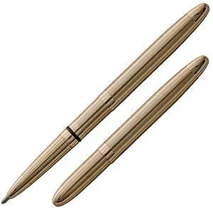 Fisher Space Pen Bullet Pen, Ballpoint, Black Ink, Gold Lacquered Brass, Gift Box