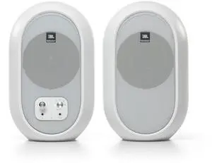 JBL Professional 1 Series 104-BT Compact Desktop Reference Monitors with Bluetooth, White, Sold as Pair, 4.5-inch Speaker