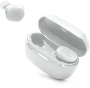JBL Endurance Race 2 - Waterproof (IP68) Sports True Wireless Earbuds with 4 mics for Crisp, Clear Calls, Pure Bass Sound, 48Hrs of Playback, Plus Speed Charging & Active Noise Cancelling (White)