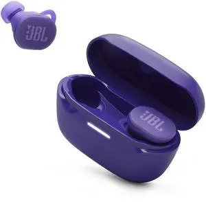 JBL Endurance Race 2 - Waterproof (IP68) Sports True Wireless Earbuds with 4 mics for Crisp, Clear Calls, Pure Bass Sound, 48Hrs of Playback, Plus Speed Charging & Active Noise Cancelling (Purple)