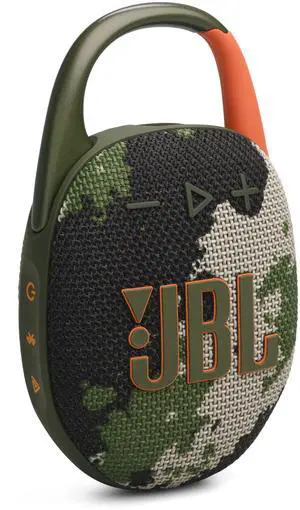 Clip 5 - Ultra-Portable Waterproof Speaker - Camo | Ultra-portable Pro Sound, Redesigned carabiner, Up to 12 hours of playtime plus 3 hours with Playtime Boost Clip 5 - Ultra-Portable Waterproof Speaker - Camo | Ultra-portable Pro Sound, Redesigned carabiner, Up to 12 hours of playtime plus 3 hours with Playtime Boost