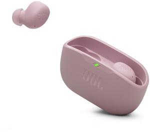JBL Vibe Buds 2 - True Wireless Noise Cancelling Earbuds Pure Bass Sound & Smart Ambient Technology, 4mics for Crisp, Clear Calls, up to 40Hrs of Playback, IP54 Dust & Water Resistant (Pink)