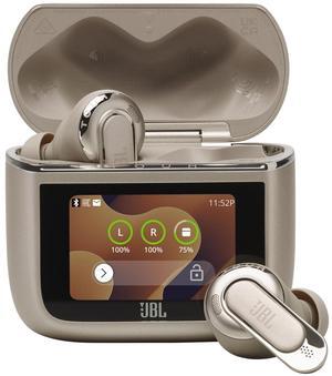 JBL Tour Pro 3 - True Wireless Noise Cancelling Earbuds with Smart Charging Case, Legendary Pro Sound with Hybrid Dual-Driver, Spatial 360 Sound with Head Tracking (Latte)
