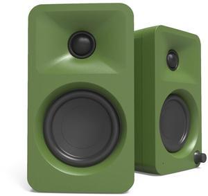 Kanto ORAMN 100W Powered Reference Desktop Computer Speakers with Bluetooth 5.0 and USB-C Input | Bi-Amplified | 100 Hz Automatic Crossover | Reference Quality Sound | Pair | Moss
