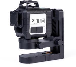 Plott PLL 30-G 3x360 Green Laser Level  ±1/9" Accuracy, 100ft Range & USB-C Power