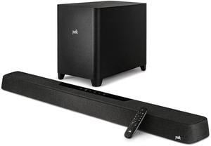 Polk Audio MagniFi Max AX 6.1 Channel Soundbar System with Dolby Atmos/DTS:X and 10” Wireless Subwoofer