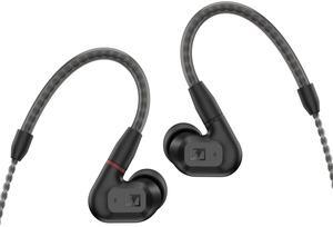 Sennheiser Consumer Audio IE 200 In-Ear Audiophile Headphones - TrueResponse Transducers for Neutral Sound, Impactful Bass, Detachable Braided Cable with Flexible Ear Hooks - Black