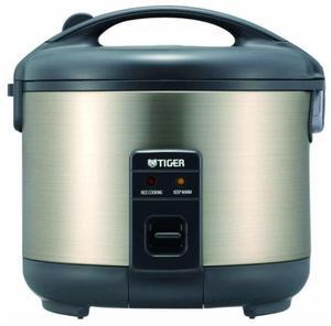 Tiger JNP-S18U-HU 10-Cup (Uncooked) Rice Cooker and Warmer, Stainless Steel Gray
