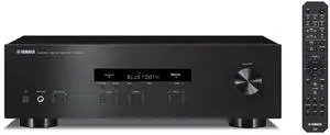 Yamaha R-S202 Stereo Receiver with Built-In Bluetooth Connectivity, Up to 100W Per Channel at 8 Ohms, 4 x RCA-In, 1 x RCA-Out, Front Panel 1/4" Headphone Output (Black)