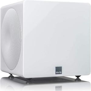 SVS 3000 Micro Subwoofer (Piano Gloss White) | Active Dual 8-in Drivers, 800 Watt RMS, Sealed Cabinet