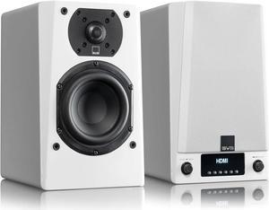 SVS Prime Wireless Pro Powered Speaker System with Chromecast and Airplay 2 - Pair (White Gloss)