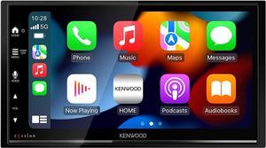 KENWOOD DMX809S eXcelon 6.95-Inch Capacitive Touch Screen, Car Stereo, CarPlay and Android Auto, Bluetooth, AM/FM HD Radio, MP3 Player, USB Port, Double DIN, 13-Band EQ, SiriusXM