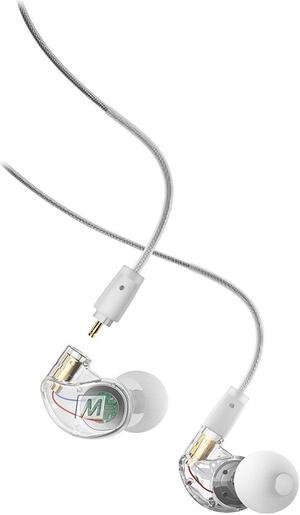 MEE audio M6 PRO 2nd generation Universal-Fit Noise-Isolating Musicians’ In-Ear Monitors with Detachable Cables (Clear)