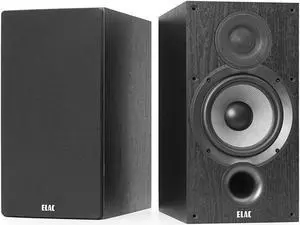 ELAC Debut 2.0 B6.2 Bookshelf Speakers, Black (Pair)