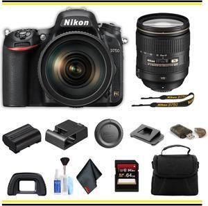 Nikon D750 DSLR Camera with 24-120mm Lens Starter Bundle - (Intl Model)