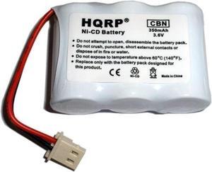 hqrp phone battery for v-tech/vtech cs5121, cs5121-2, cs5121-3, cs5121-4, cs5122-3 cordless telephone plus coaster