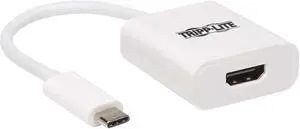 Tripp Lite USB C to HDMI Adapter Converter 4K @ 60Hz HDR M/F USB 3.1 White