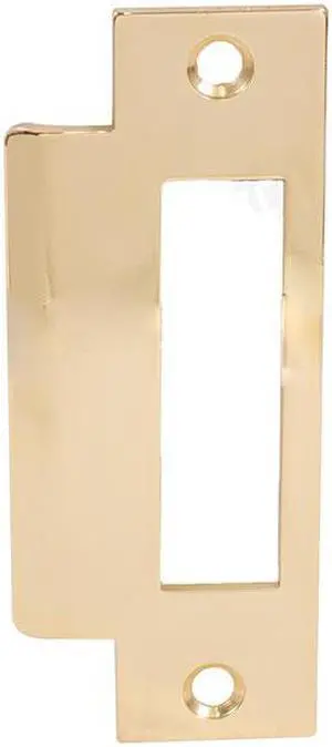 Em-D-Kay MDK3212BP Brass US3 4-7/8" x 1-1/4" Mortise Lock Strike Plate With Large Hole