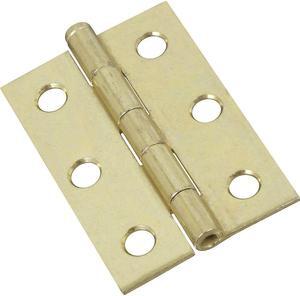 NATIONAL MFG/SPECTRUM BRANDS HHI N141-960 2 Pack, 2-1/2" x 1-11/16", Dull Brass Finish, Light Narrow