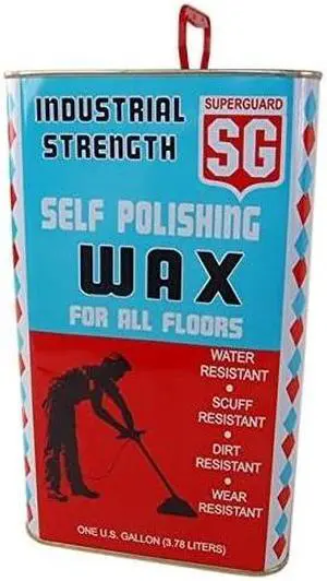 Safeguard Superguard 800, 1 Gallon 128 OZ Fluid Ounce Industrial Strength Self Polishing Floor Wax For All Floors