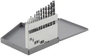 Bosch BL0013, 1/16-Inch to 1/4-Inch Black Oxide 13 Piece Twist Drill Bit Assortment with Fractional Metal Index