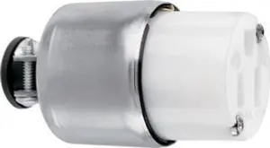 Pass & Seymour, PS520CACC20, 20A, 125V, White, Armored Connector, NEMA 5-20R