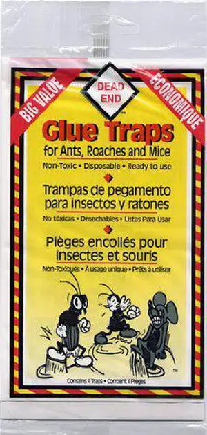 Dead End 04872 4 Pack Glue Traps for Ants Roaches and Mice