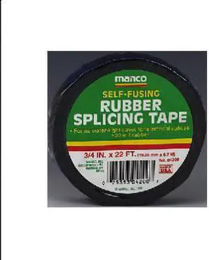 ShurTech, 04200, 3/4" x 22' Electrical Single Roll Rubber Splicing Tape, Black