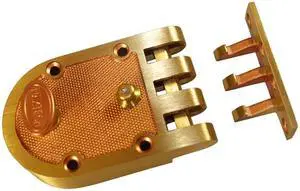 Maxtech (Segal Like) Jimmy Proof Automatic Deadlocking Slam Lock Single Cylinder Lock Set, Bronze (US10)