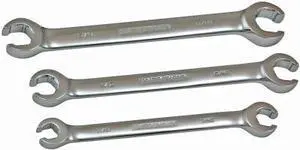 Master Mechanic, 699850, 3 Piece, Matte Finish SAE Flare Nut Wrench Set