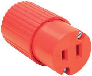 Pass & Seymour, 6882OCC10, 15A, 125V, Orange, Residential Heavy Duty Vinyl Construction Connector