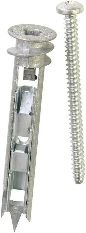 Starborn, EKT025, Zinc E-Z Toggle Kit, 25 Pack ITW Buildex Anchors #85 Self Drilling, Screws 8 x 2-1/8" Phillips