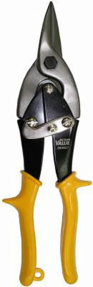 Master Mechanic, 122804, Straight Cut, Aviation Snip, Yellow Dual Molded Handles