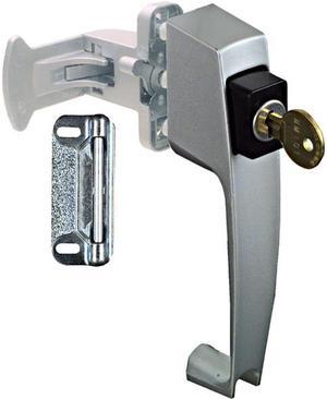 National, N185-470, Aluminum, Push Button, Key Latch, Screen & Storm Doors With 1-1/2" Hole Spacing