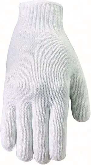 Wells Lamont, 505L, Large, Men's, White, Polyester Reversible String Knit Glove